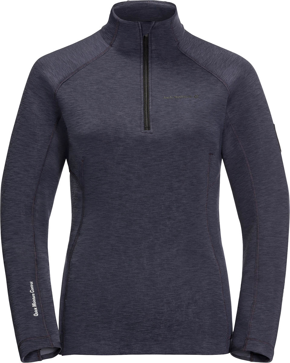 Jack Wolfskin Womens Athletic Half Zip Pullover